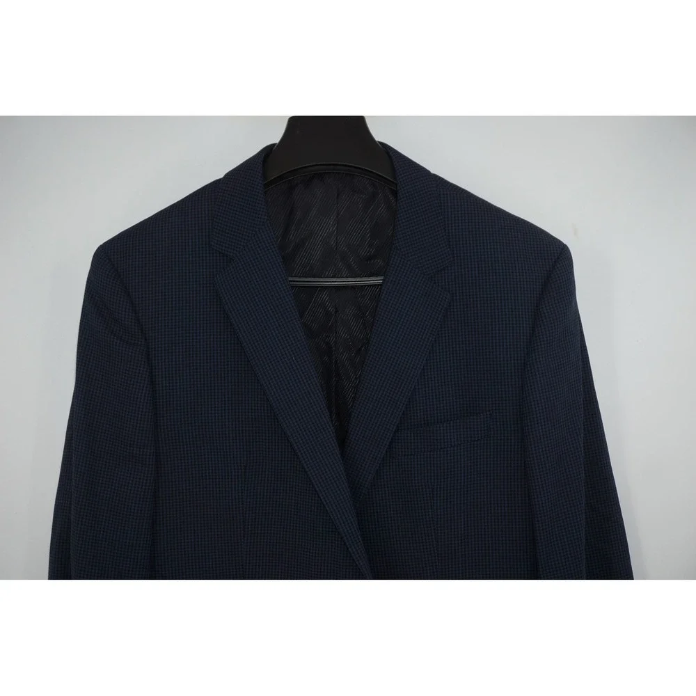 Boss Hugo Boss 2-Button Sport Coat Blazer Blue Check The‎ James3 42L